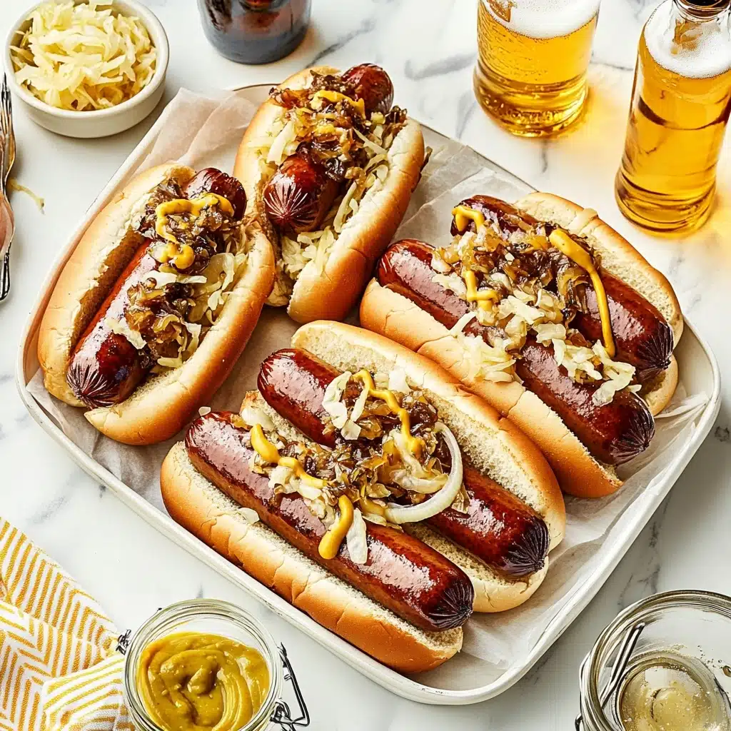 Extra-Juicy Grilled Wisconsin Beer Brats Recipe - Recipe Image