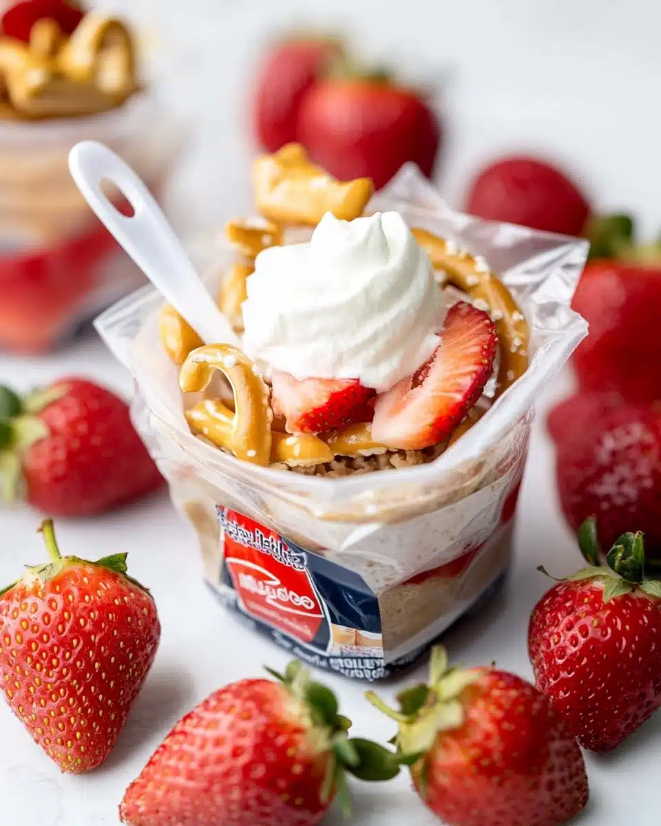 Walking Strawberry Pretzel Salad Recipe