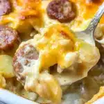 Cheesy Potato & Smoked Sausage Casserole Recipe