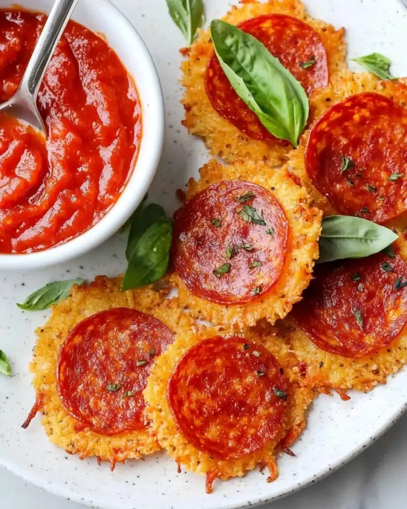 Pepperoni & Cheese Crisps Recipe