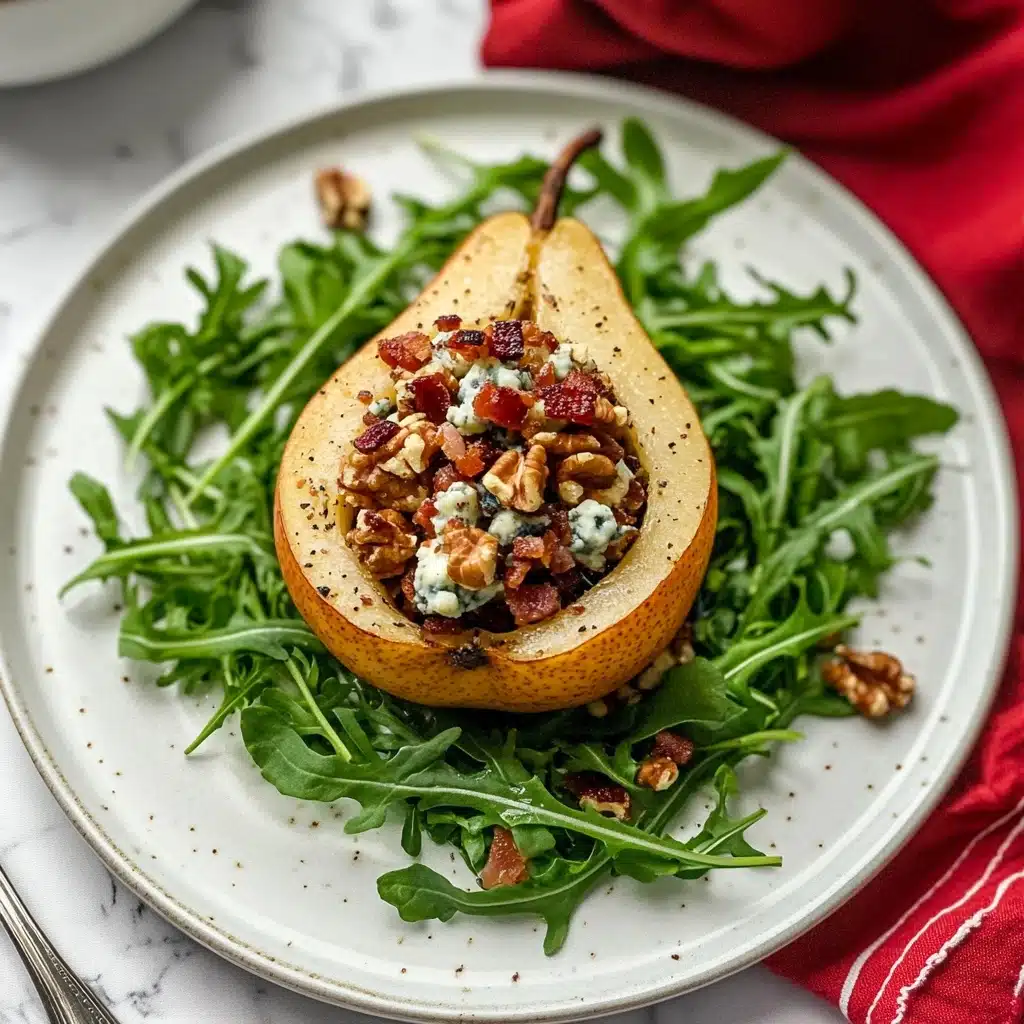 Roasted Pears with Blue Cheese & Walnuts Recipe - Recipe Image