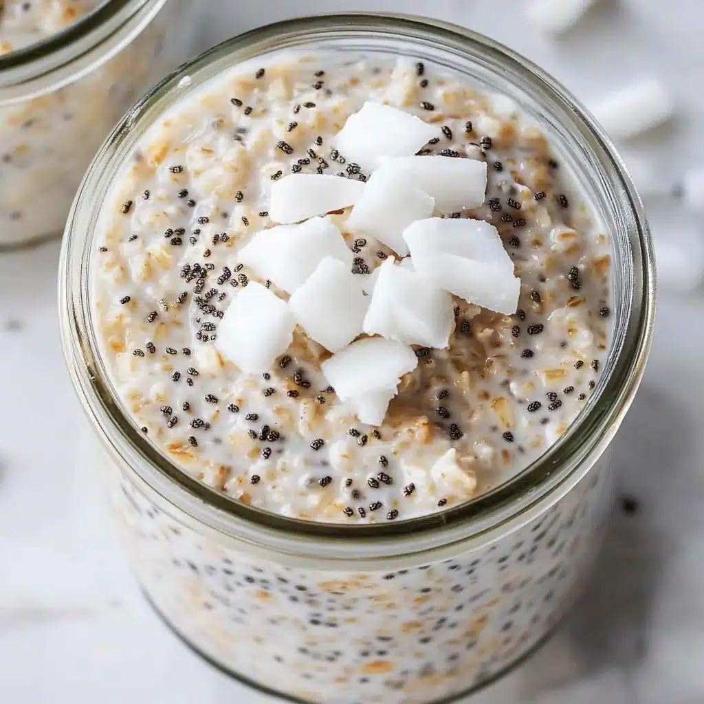 Coconut Cream Pie Overnight Oats Recipe - Recipe Image