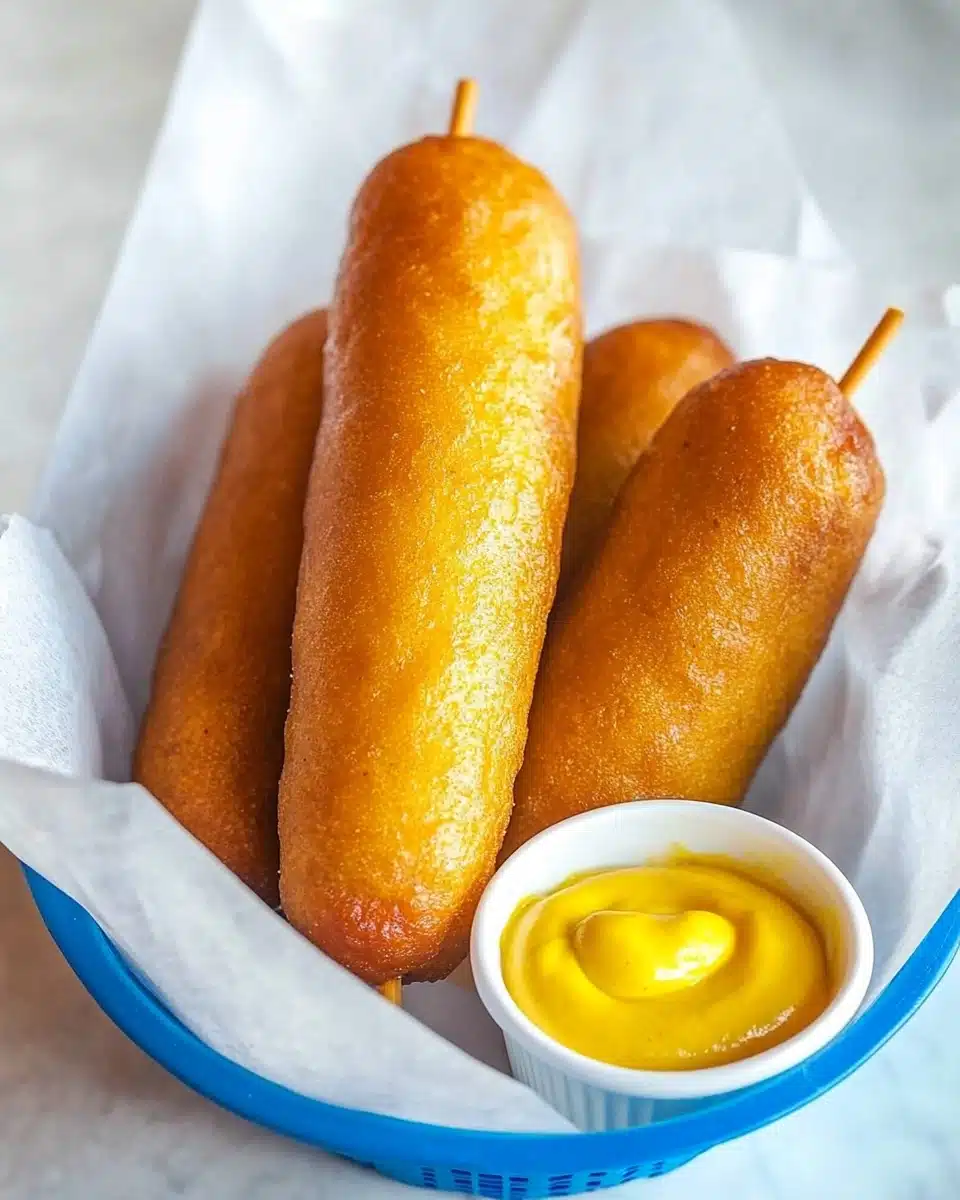 Air Fryer Corn Dogs Recipe