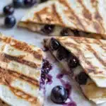 Blueberry Brie + Walnut Quesadilla Recipe