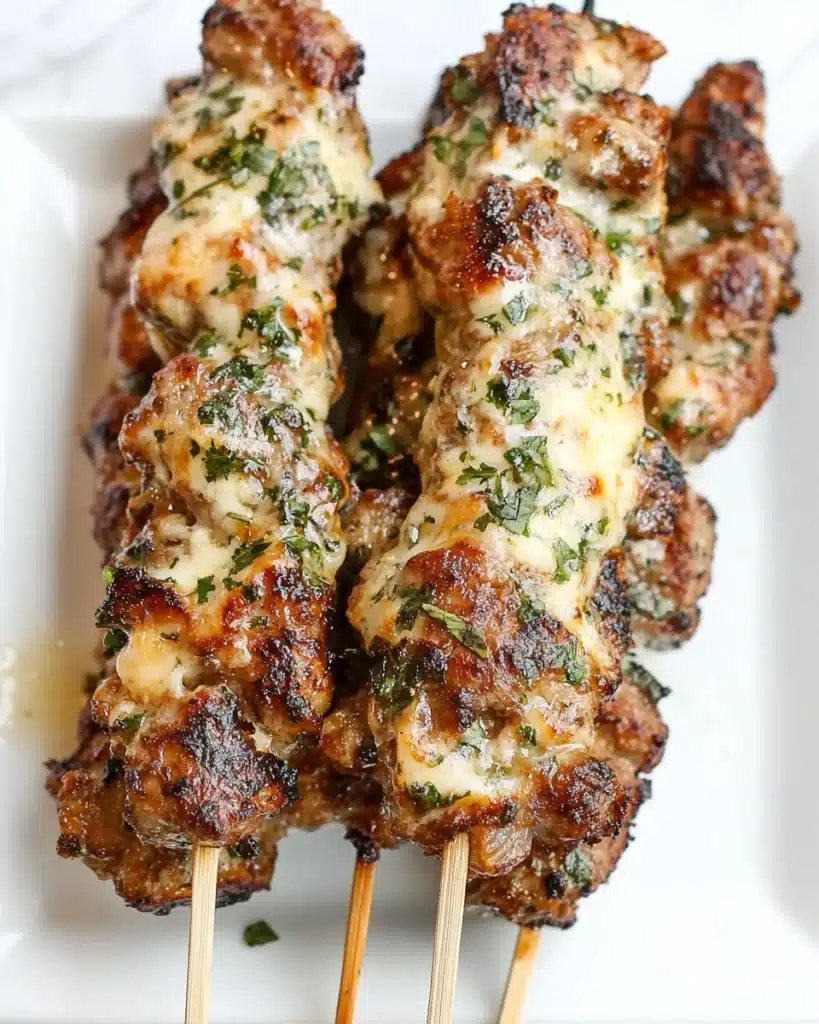 Ranch Garlic Parmesan Chicken Skewers Recipe