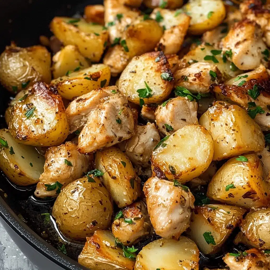 Garlic Butter Chicken and Potato Skillet Recipe - Recipe Image
