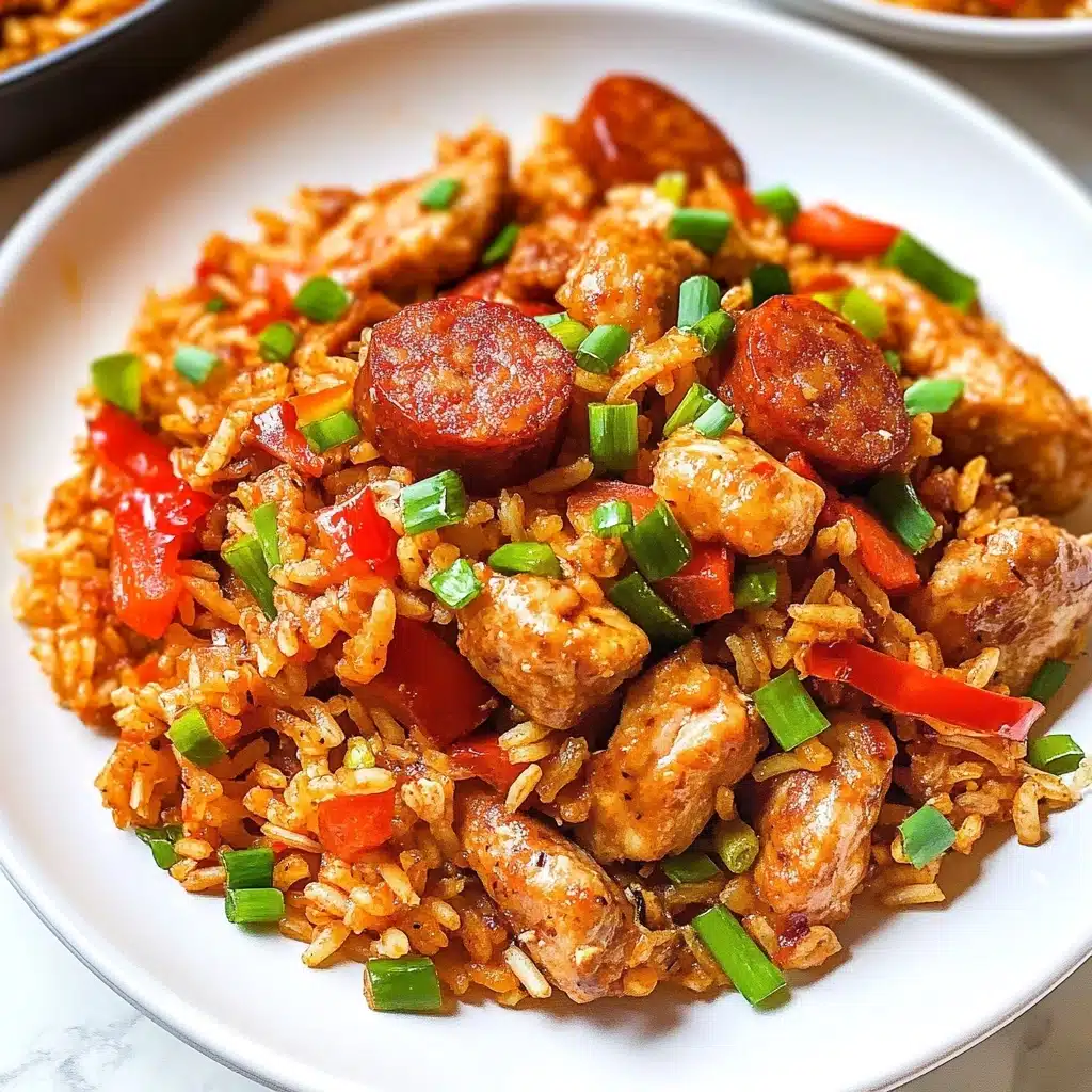 Skillet Cajun Chicken Sausage and Rice Recipe - Recipe Image