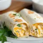 Cheesy Garlic Chicken Wrap Recipe