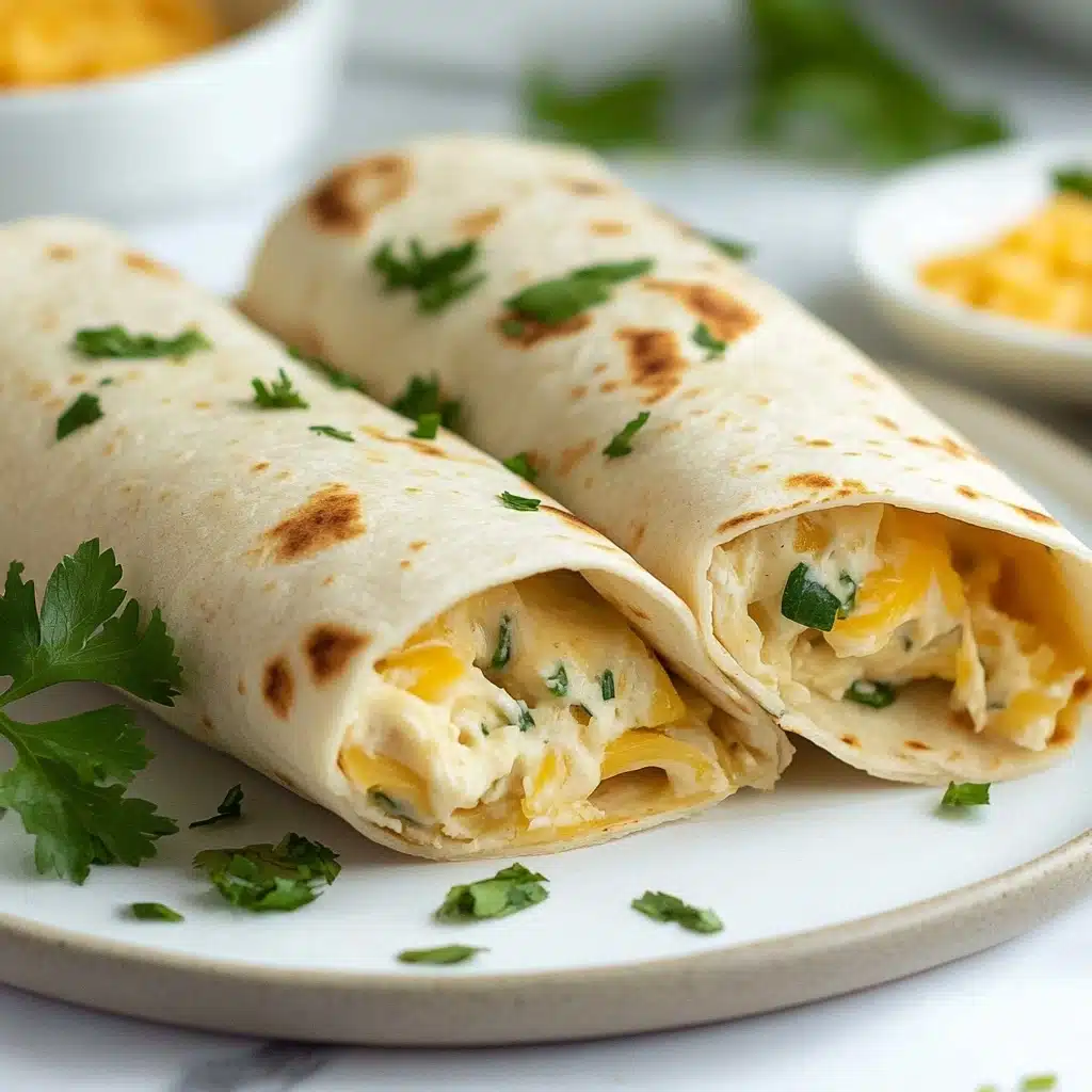 Cheesy Garlic Chicken Wrap Recipe - Recipe Image