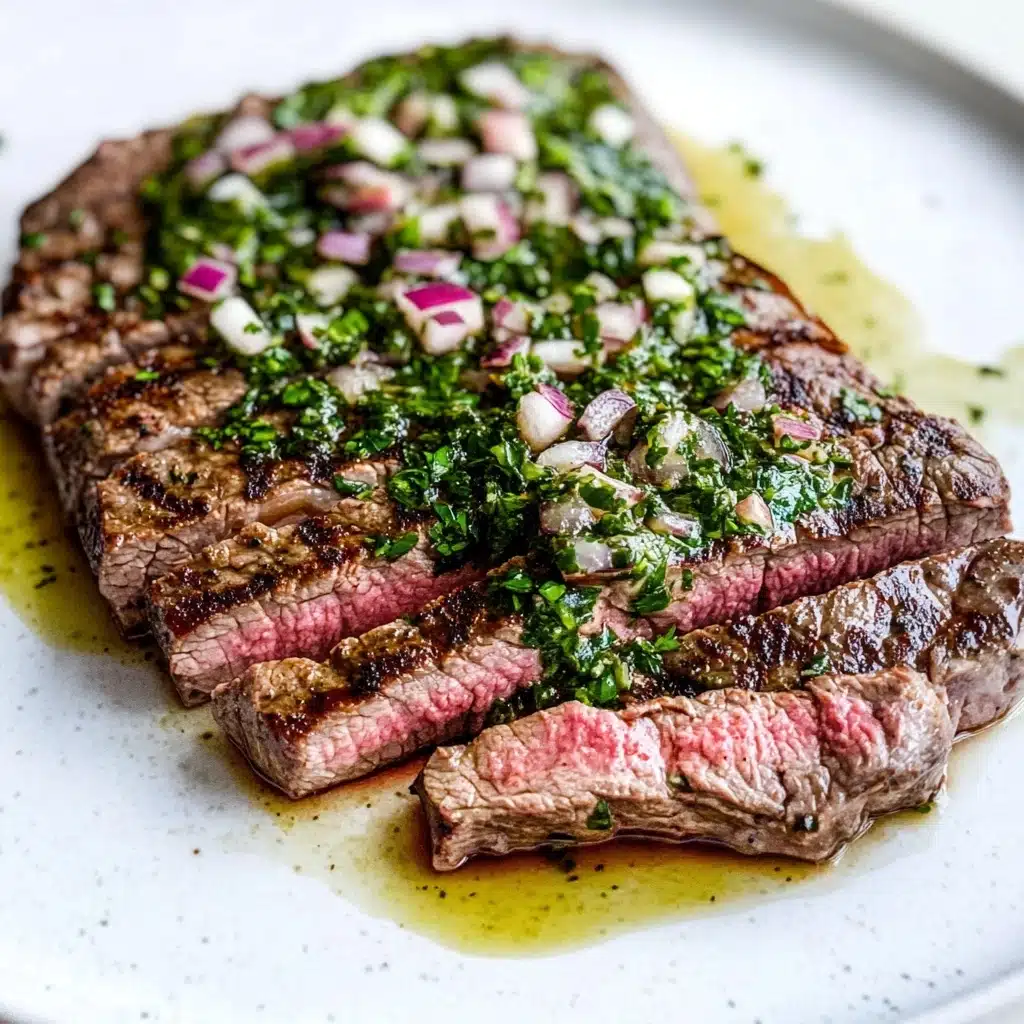 Grilled Chimichurri Flank Steak Recipe - Recipe Image