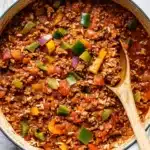 Simple Ground Turkey Pepper Skillet Recipe