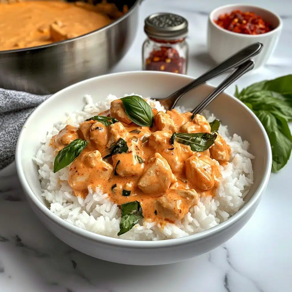 Creamy Thai Coconut Chicken Bowls Recipe - Recipe Image