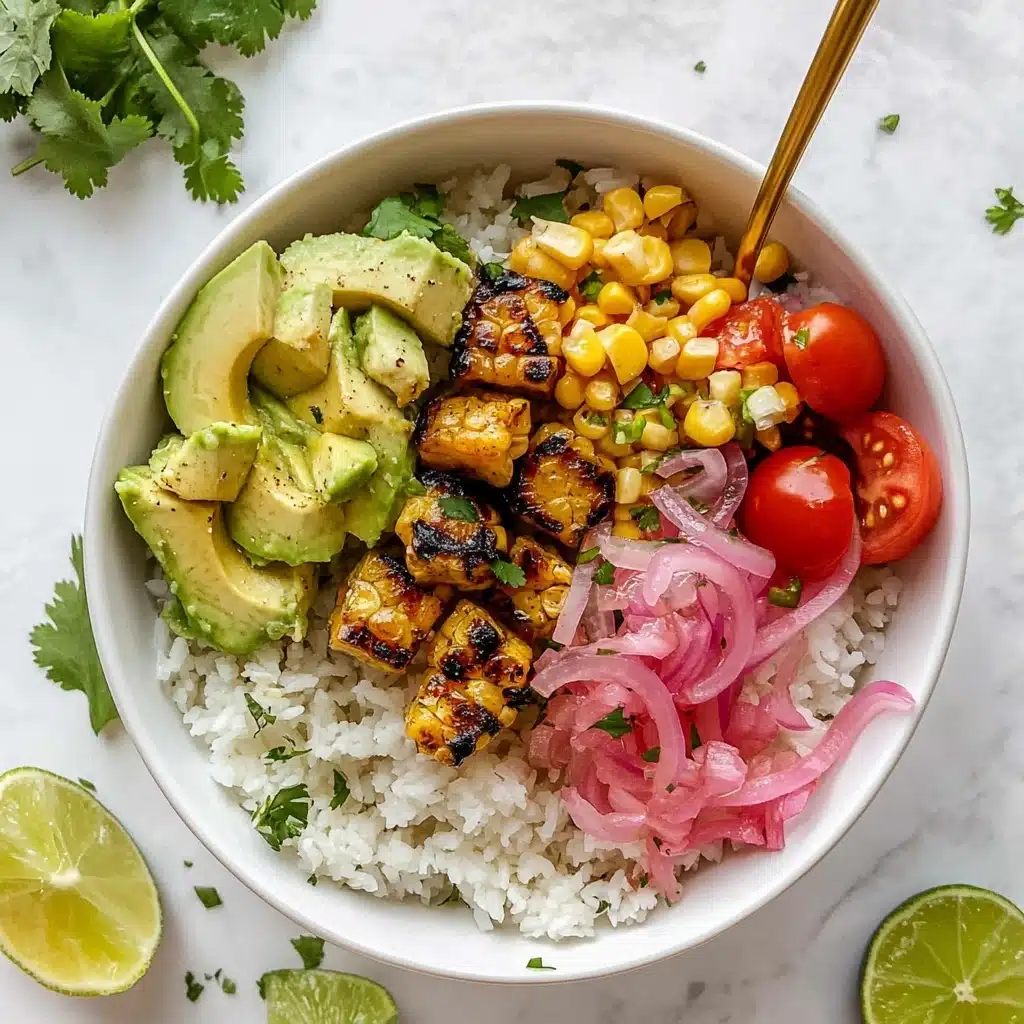 Grilled Chicken Summer Rice Bowls Recipe - Recipe Image