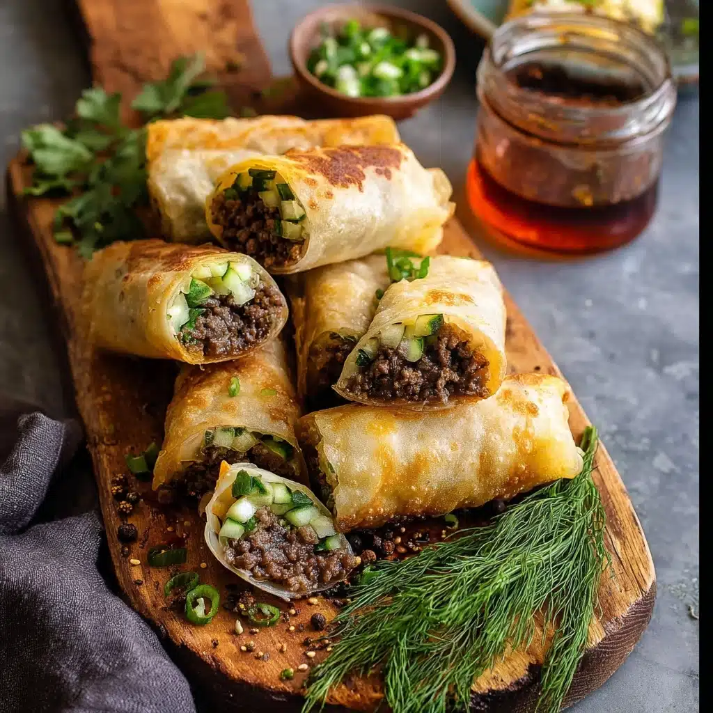 20 Minute Thai Basil Beef Rolls Recipe - Recipe Image