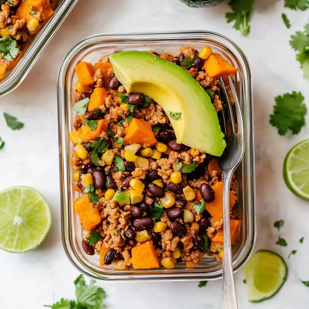 Ground Turkey Skillet with Sweet Potatoes and Black Bean Recipe - Recipe Image
