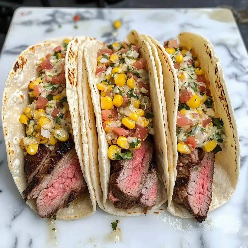 Grilled Elote Steak Tacos Recipe - Recipe Image