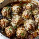 French Onion Chicken Meatballs Recipe