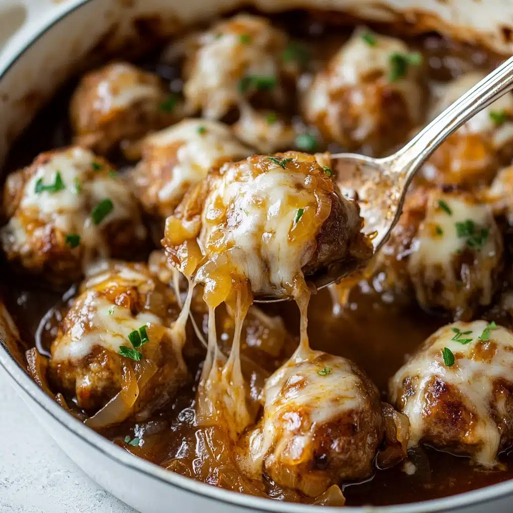 French Onion Chicken Meatballs Recipe - Recipe Image