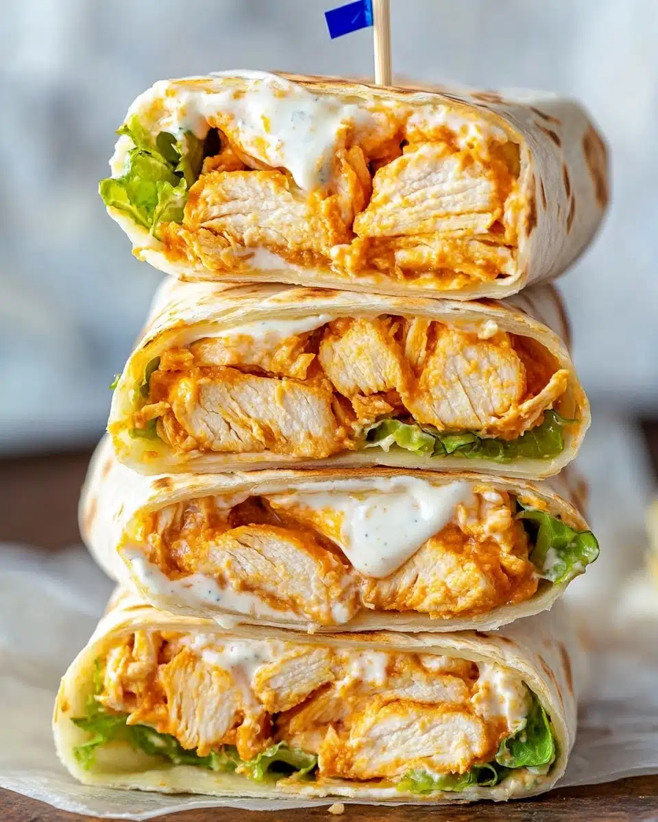 5 Minute Buffalo Chicken Wraps Recipe