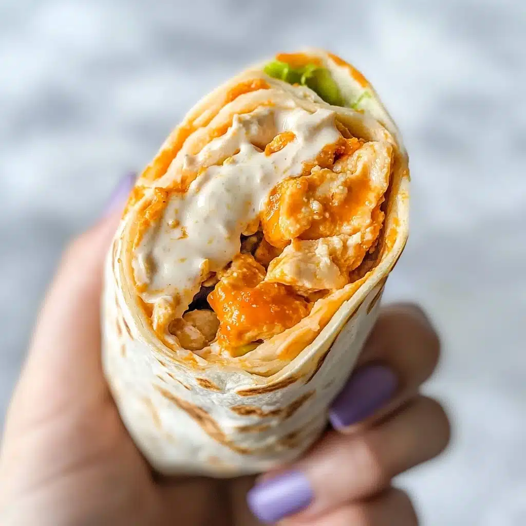 5 Minute Buffalo Chicken Wraps Recipe - Recipe Image