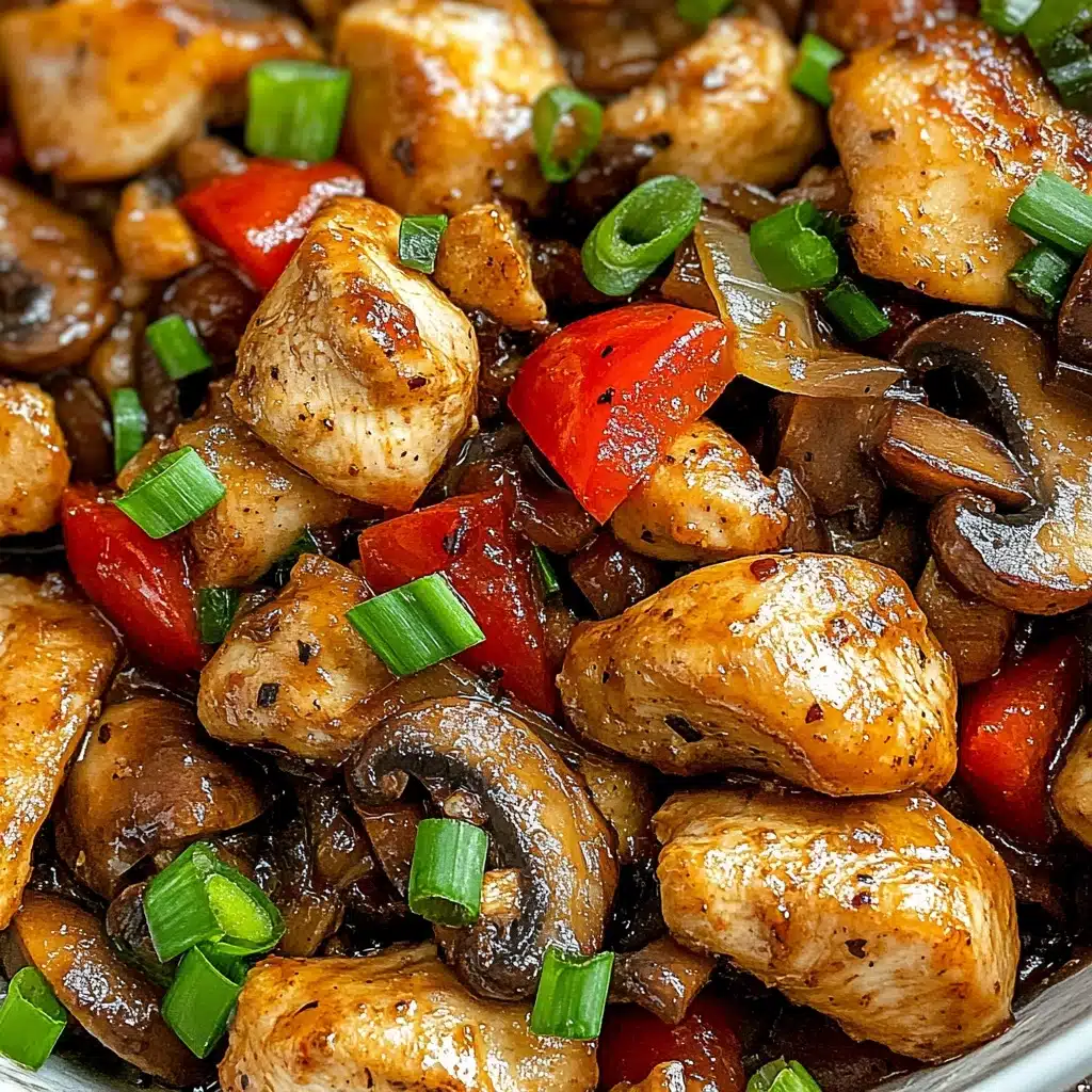 Black Pepper Chicken with Mushrooms Recipe - Recipe Image