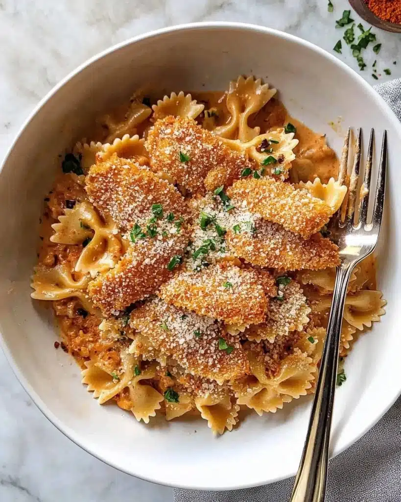 Southern Style Creamy Parmesan Chicken Pasta Recipe