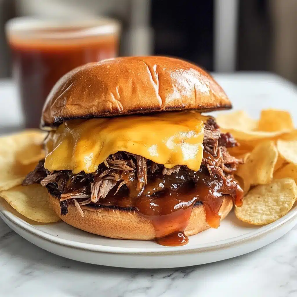 Slow Cooker Beef and Cheddar Sandwiches Recipe - Recipe Image