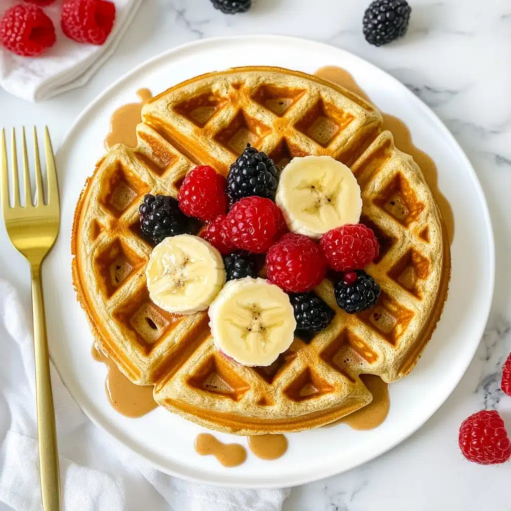 The Best Basic Protein Waffles Recipe - Recipe Image