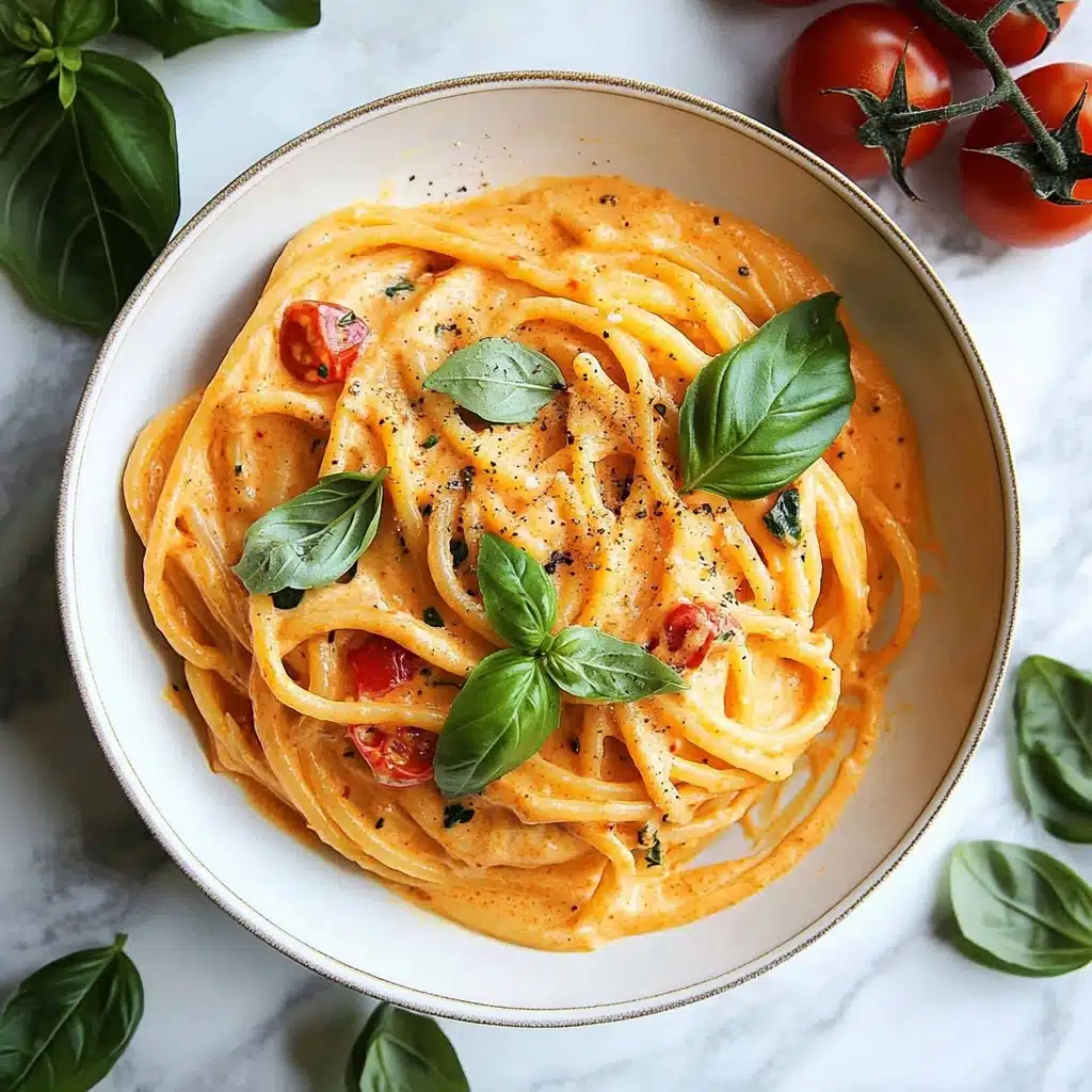 Easy One Pot Creamy Tomato Pasta Recipe - Recipe Image