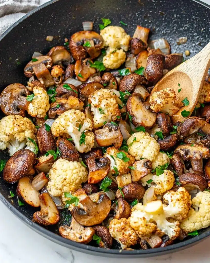 Mushroom Cauliflower Skillet Recipe