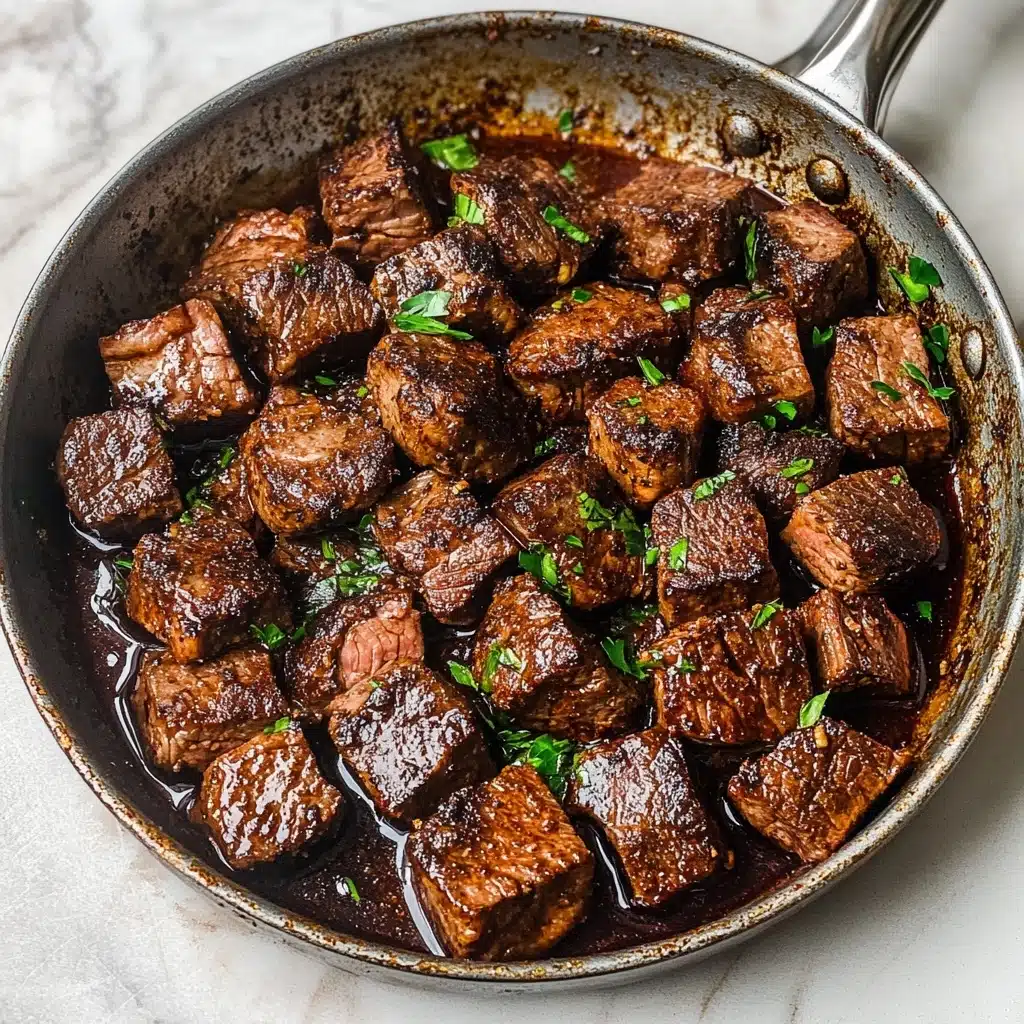 Cajun Garlic Butter Steak Bites Recipe - Recipe Image