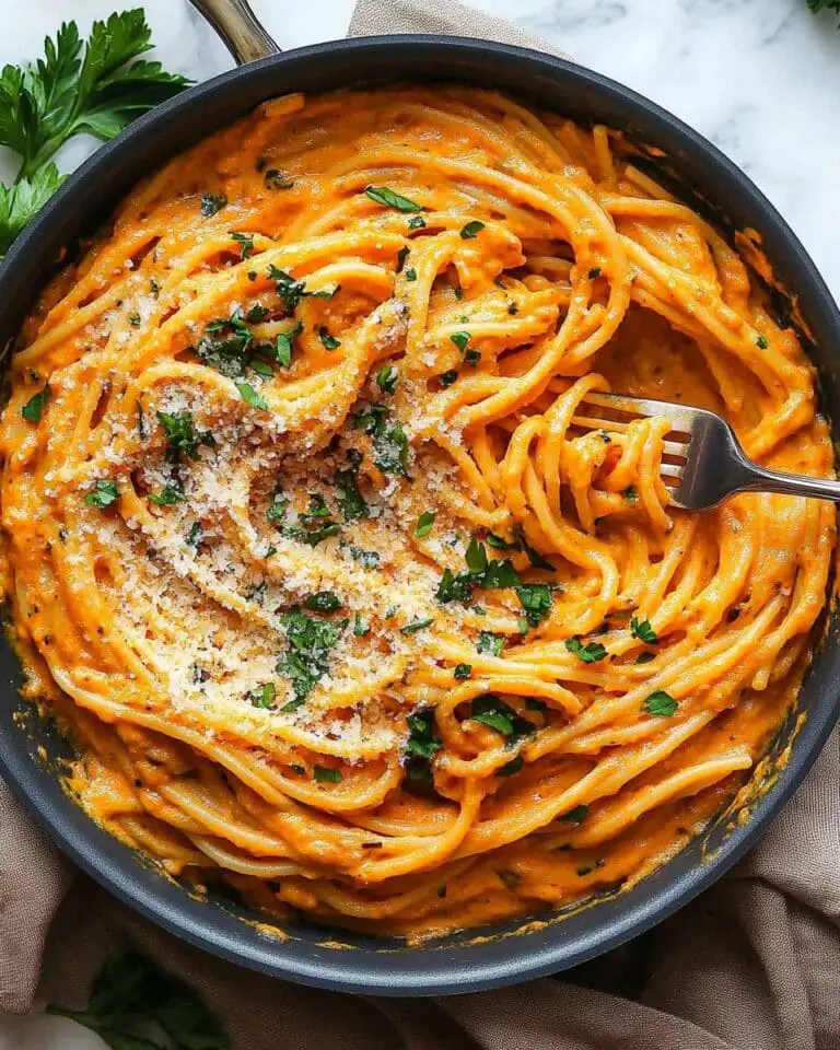Creamy Roasted Red Pepper Pasta Recipe