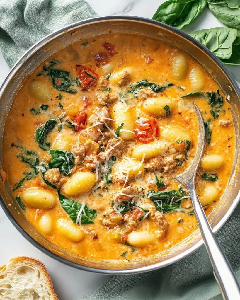 Vegetarian Marry Me Gnocchi in Creamy Tuscan Sauce Recipe