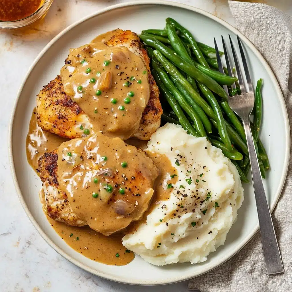 1-Pan, Creamy Garlic Herb Chicken Recipe - Recipe Image