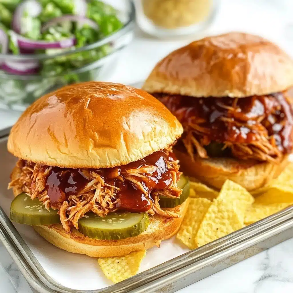 Slow Cooker Pulled Chicken Recipe - Recipe Image