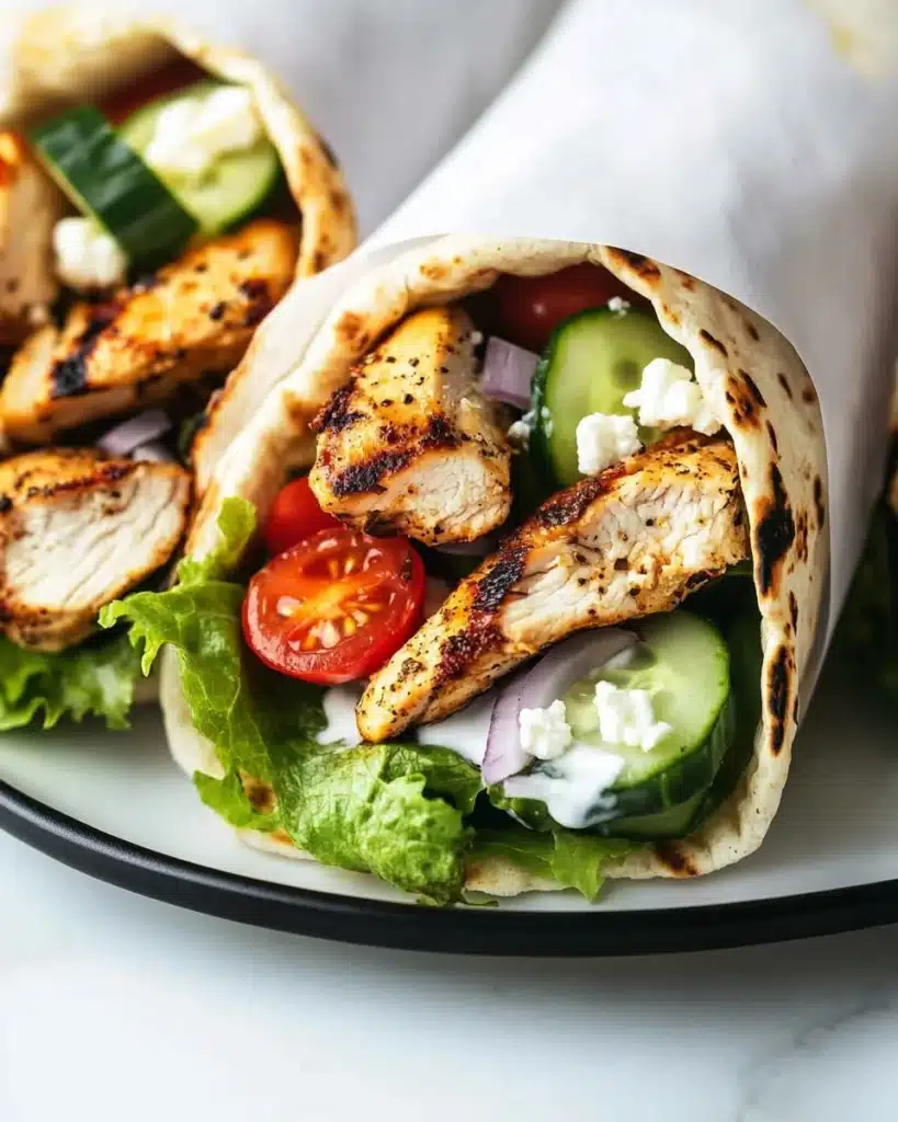 Easy Chicken Gyros & Tzatziki Sauce Recipe