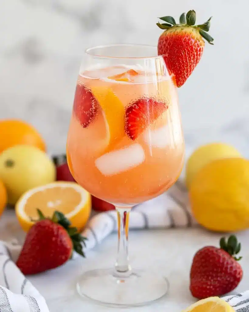 Refreshing Strawberry White Wine Sangria Recipe