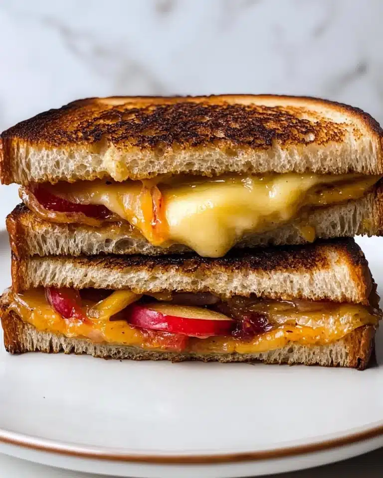 Summer Peach Grilled Cheese Recipe