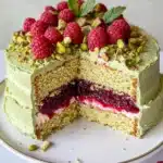 Pistachio Raspberry Cake Recipe
