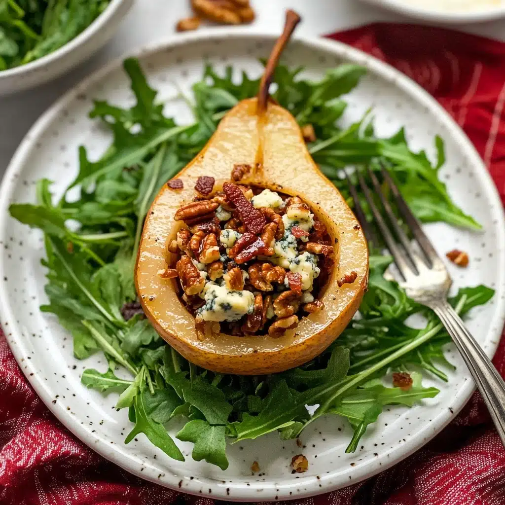 Roasted Pears with Blue Cheese & Walnuts Recipe - Recipe Image