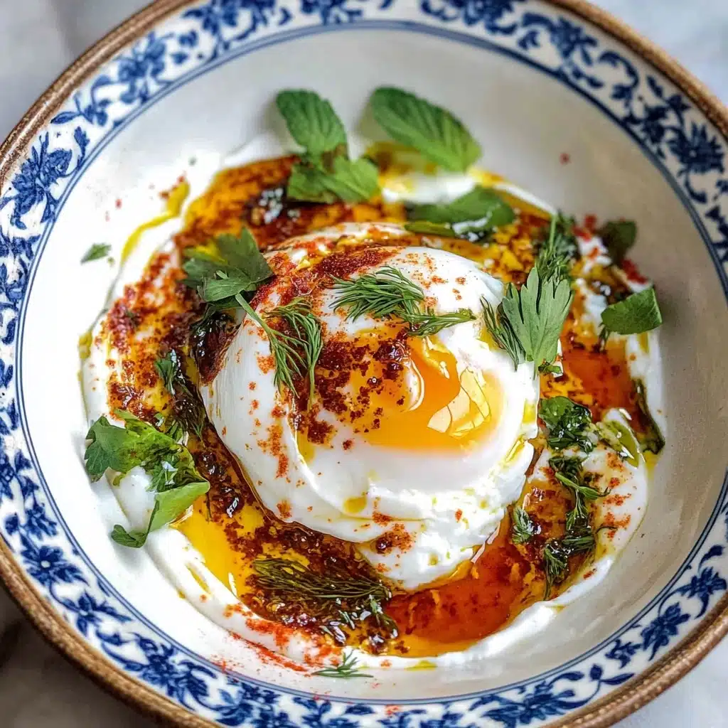 Cilbir: Turkish Eggs in Garlicky Yogurt Sauce Recipe - Recipe Image