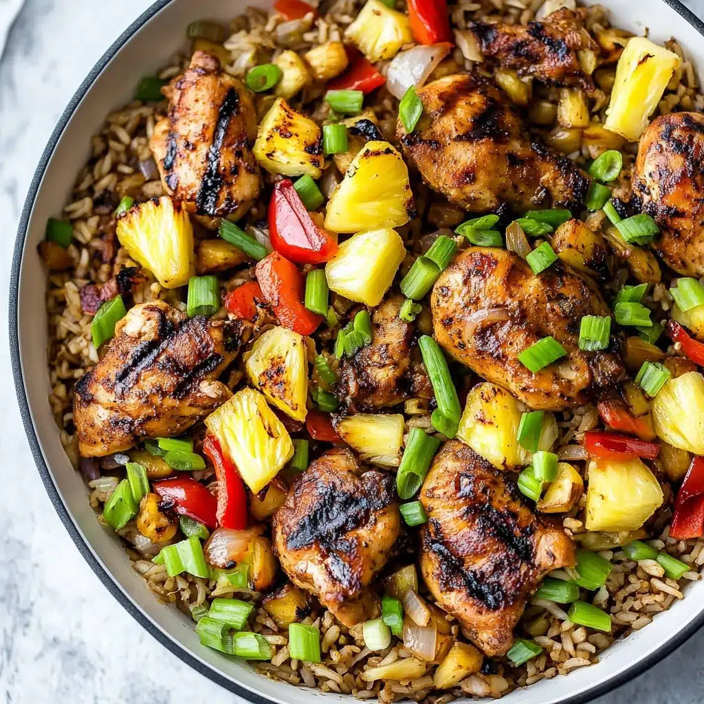One Pan Caribbean Jerk Chicken with Pineapple-Coconut Rice Recipe - Recipe Image