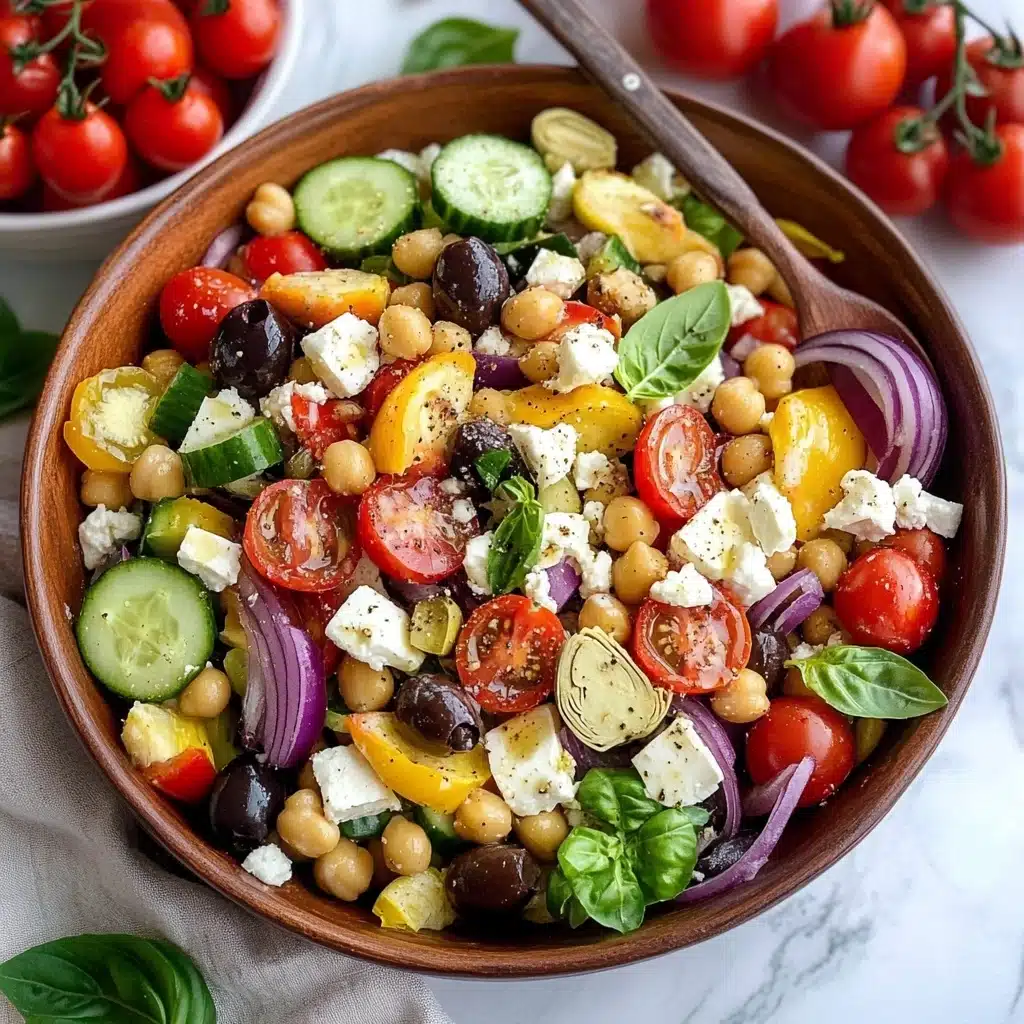Greek Panzanella Salad Recipe - Recipe Image