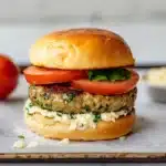 Chicken Feta Spinach Burgers Recipe