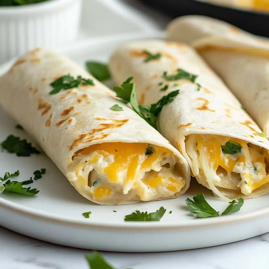 Cheesy Garlic Chicken Wrap Recipe - Recipe Image