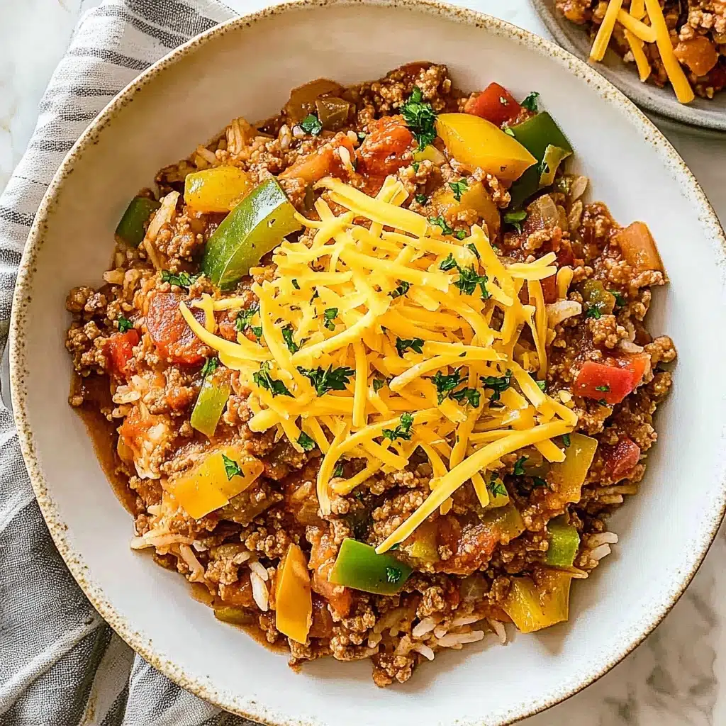 Simple Ground Turkey Pepper Skillet Recipe - Recipe Image