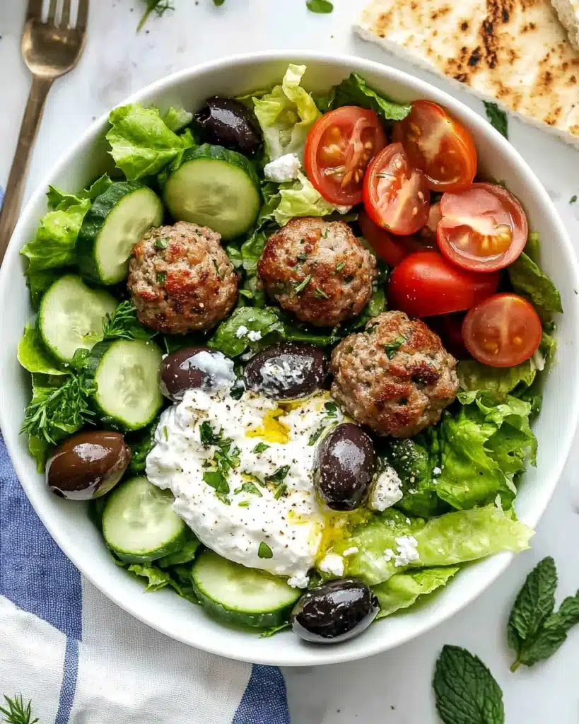 Greek Meatballs with Tzatziki Sauce Recipe