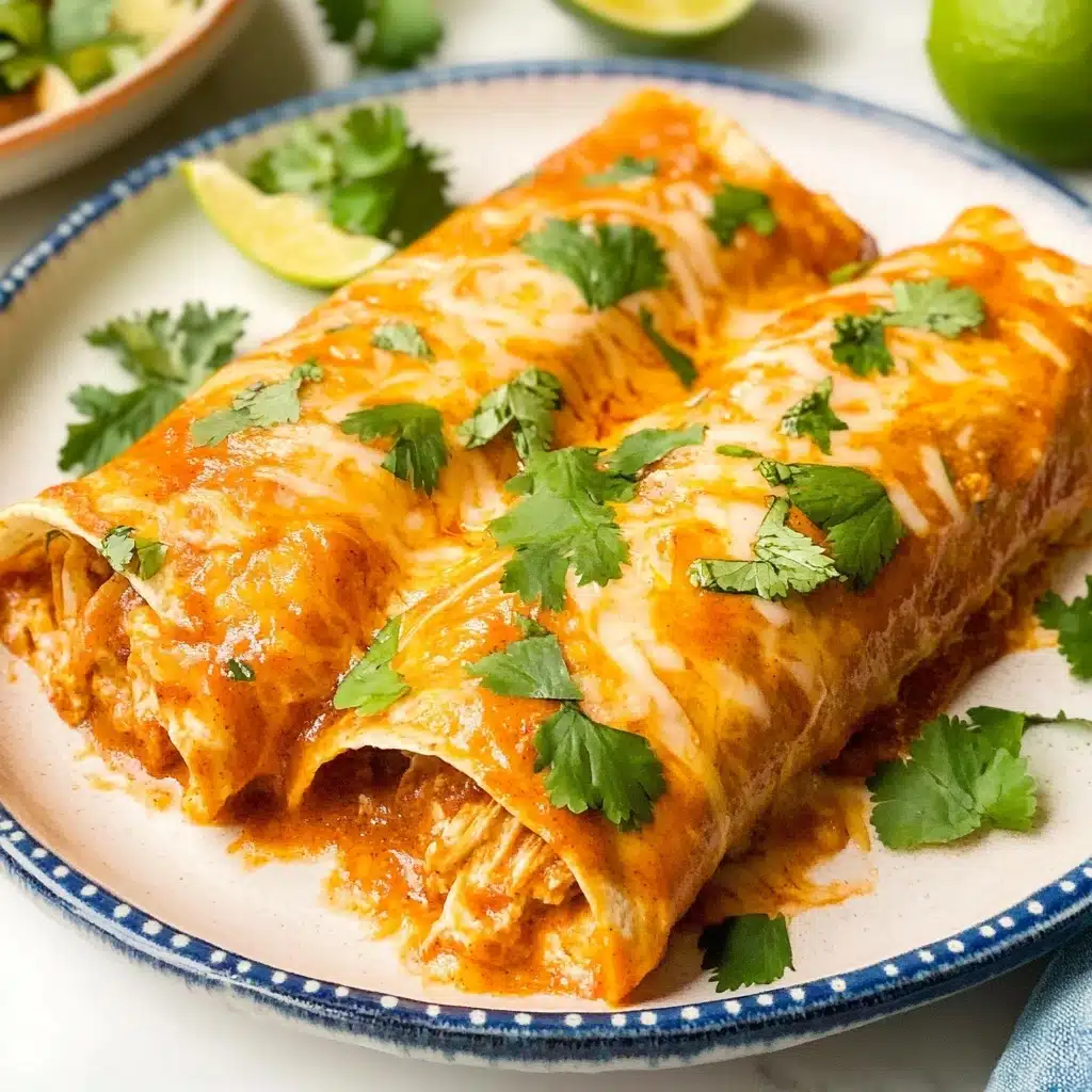 High Protein Chicken Enchiladas Recipe - Recipe Image