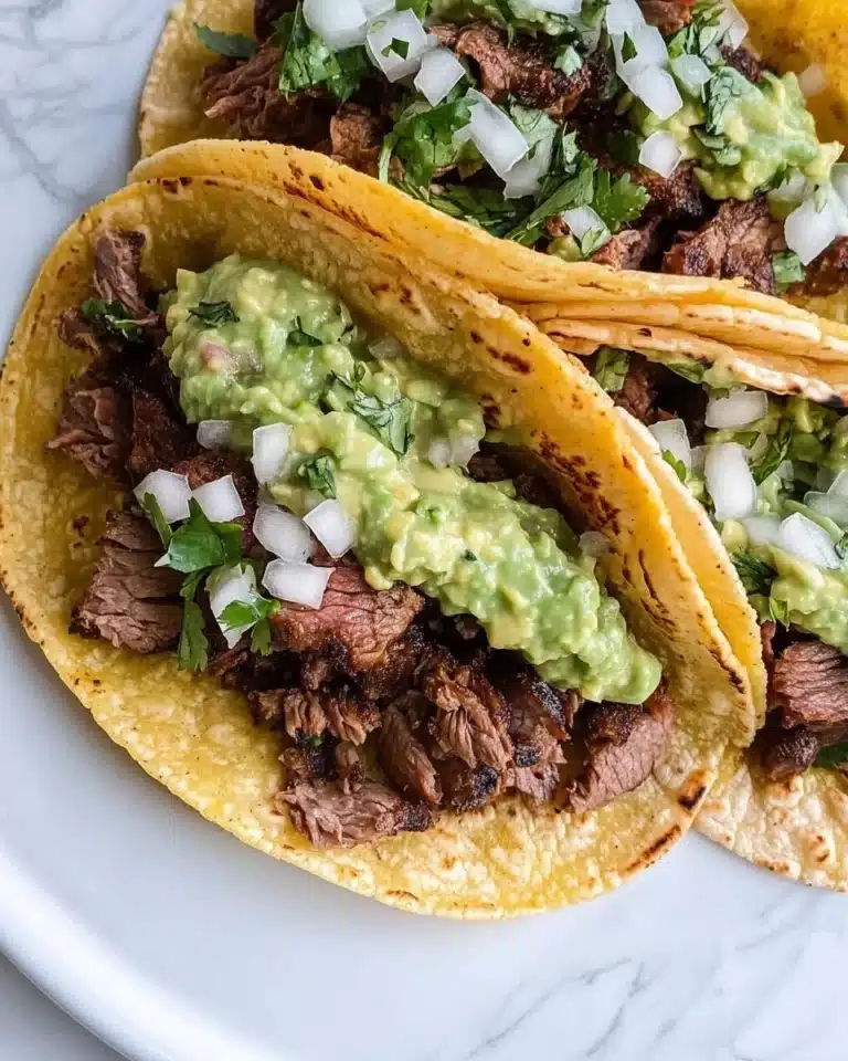 Grilled Steak Tacos with Avocado Salsa Recipe