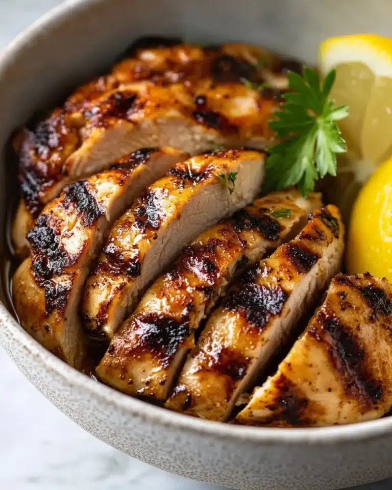 Garlic Lemon Herb Grilled Chicken Breasts Recipe